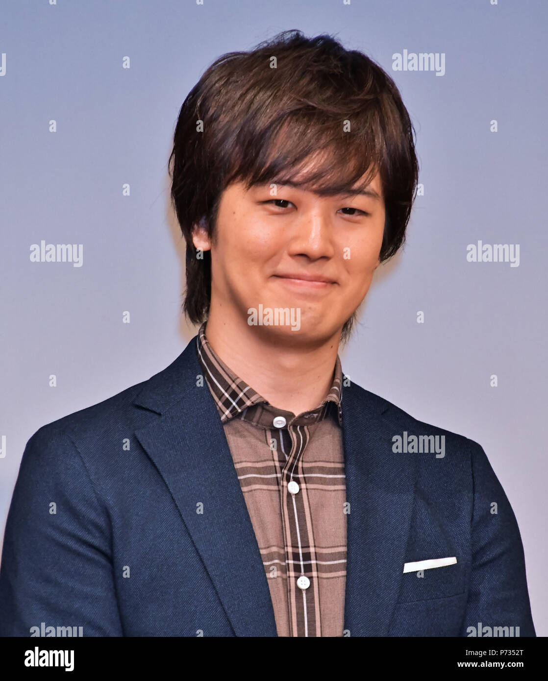 Yutaro Miura, le 3 juillet, Tokyo, Japon : auteur-compositeur japonais et l'acteur Yutaro Miura pour assister à une conférence de presse 'ay Sonezaki Shinju" au studio Imagine à Tokyo, Japon, le 3 juillet 2018. Banque D'Images