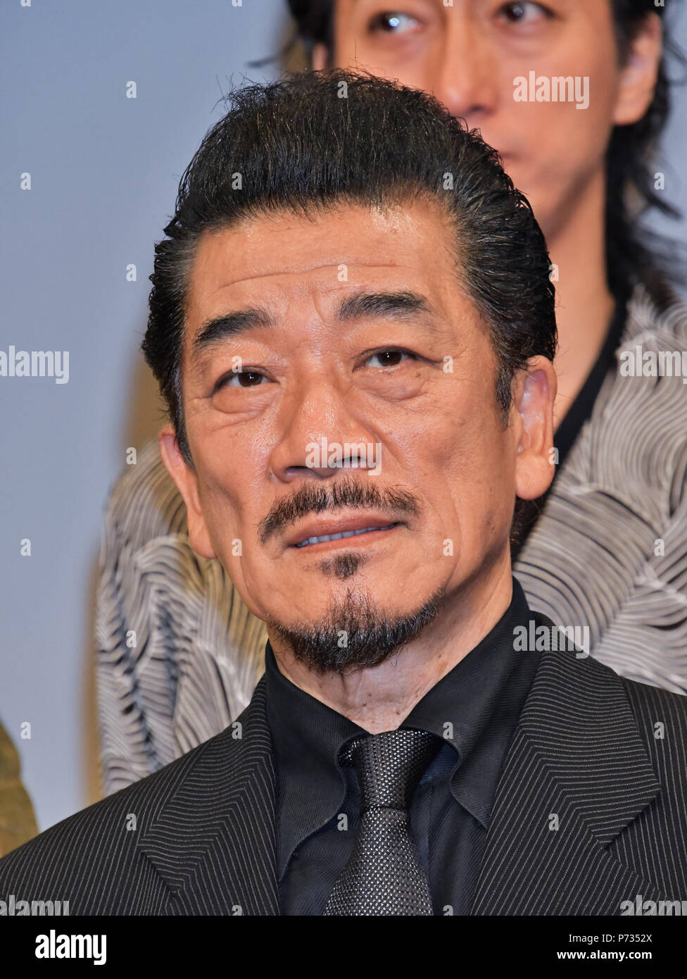 Ryudo Uzaki, le 3 juillet, Tokyo, Japon : Musique Ryudo Uzaki directeur assiste à la conférence de presse pour 'ay Sonezaki Shinju" au studio Imagine à Tokyo, Japon, le 3 juillet 2018. Banque D'Images