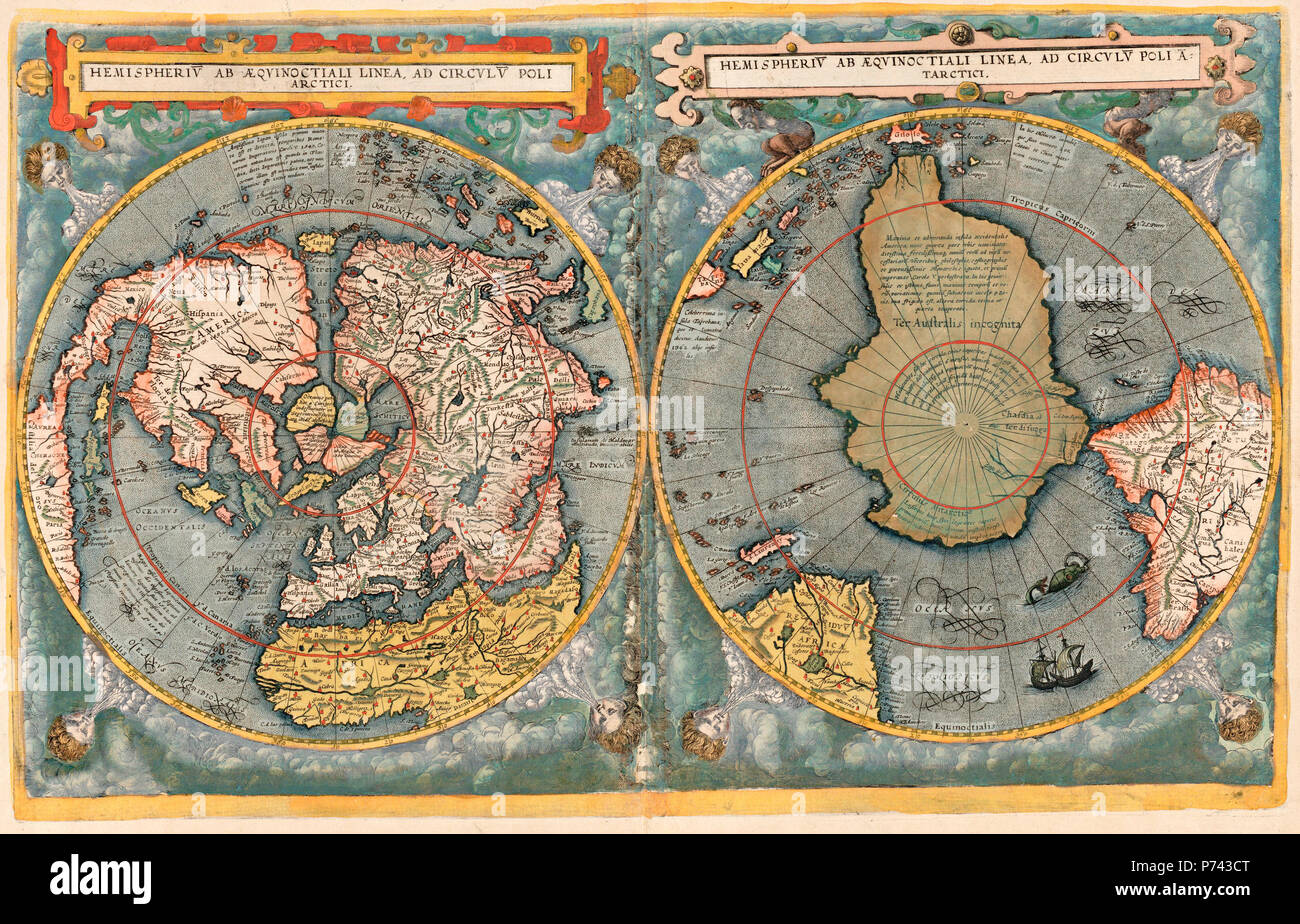 Cornelis De Jodes, 1593 verdenskart - Cartographe Cornelis de Jode Banque D'Images