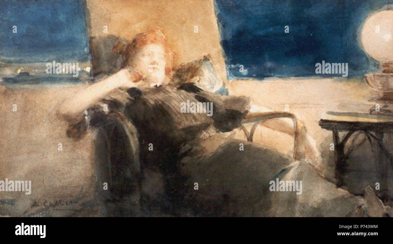 Anglais : peinture de l'eau par Antoine Calbet . 1 janvier 2015 3 Antoine Calbet - Take it easy Banque D'Images