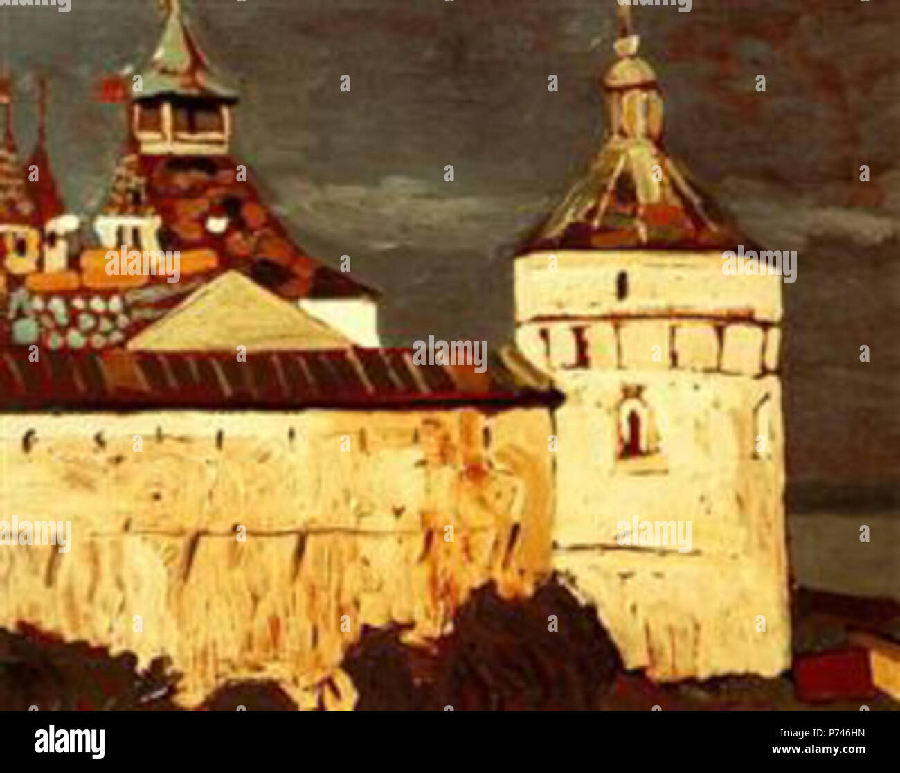 Travailler par Nicholas Roerich . avant 194744 Rostov Veliky-greniers-de-maisons-princière-1903.jpg !PinterestLarge Banque D'Images