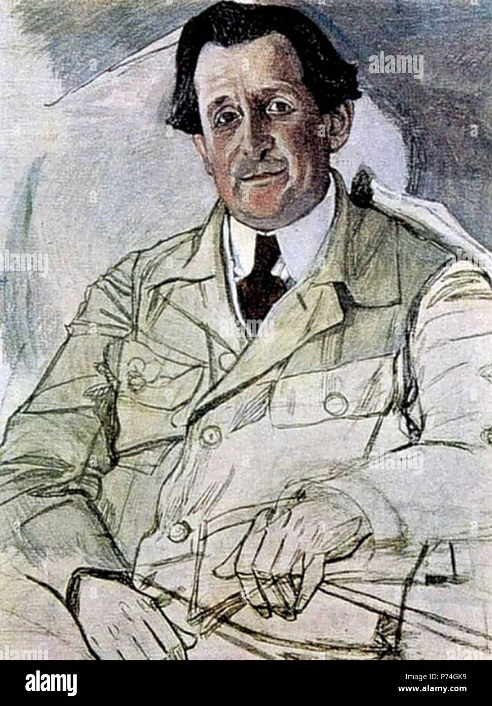 . ... 1919 . 191938 Emil Cooper par Alexandre Golovine Banque D'Images