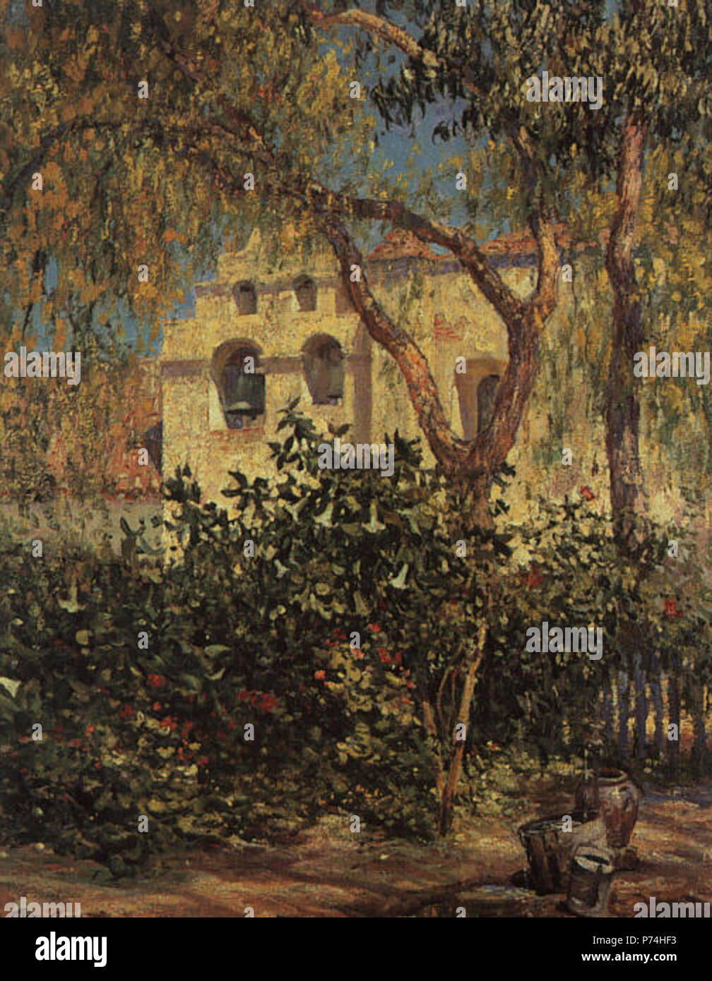 . San Gabriel Mission 1914 134 Guy Rose - San Gabriel Mission Banque D'Images