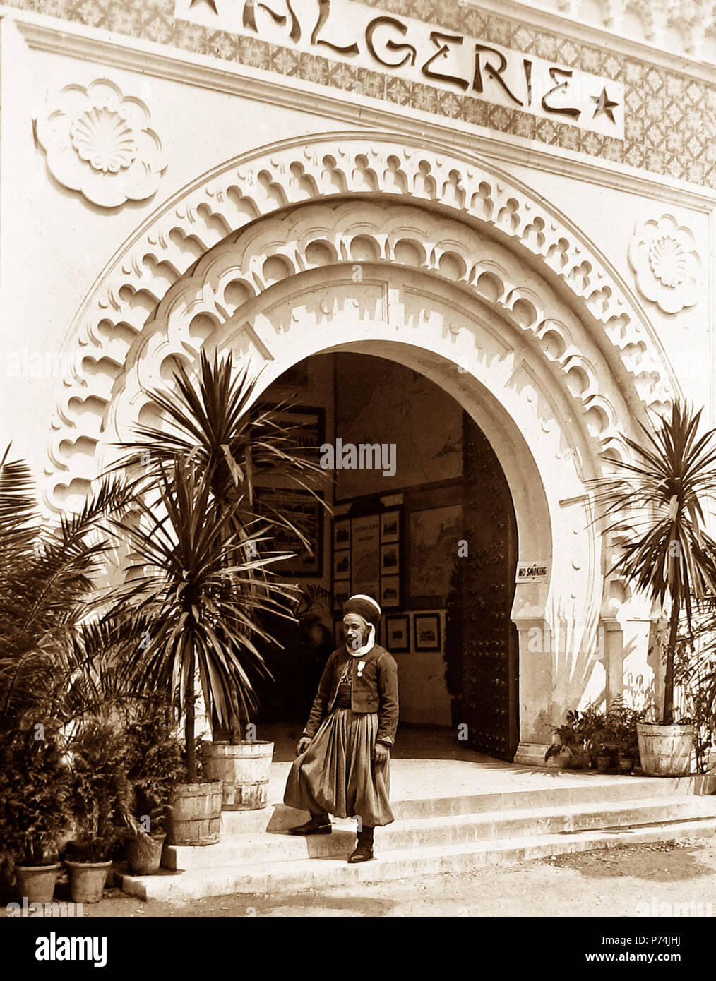 Le bâtiment de l'Algérie, l'exposition franco-britannique à White City, Londres, en 1908 Banque D'Images
