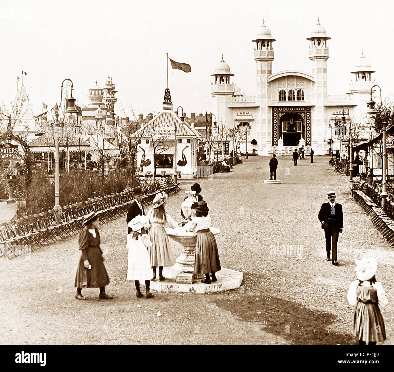 Pavillon de l'Inde, l'exposition franco-britannique à White City, Londres, en 1908 Banque D'Images