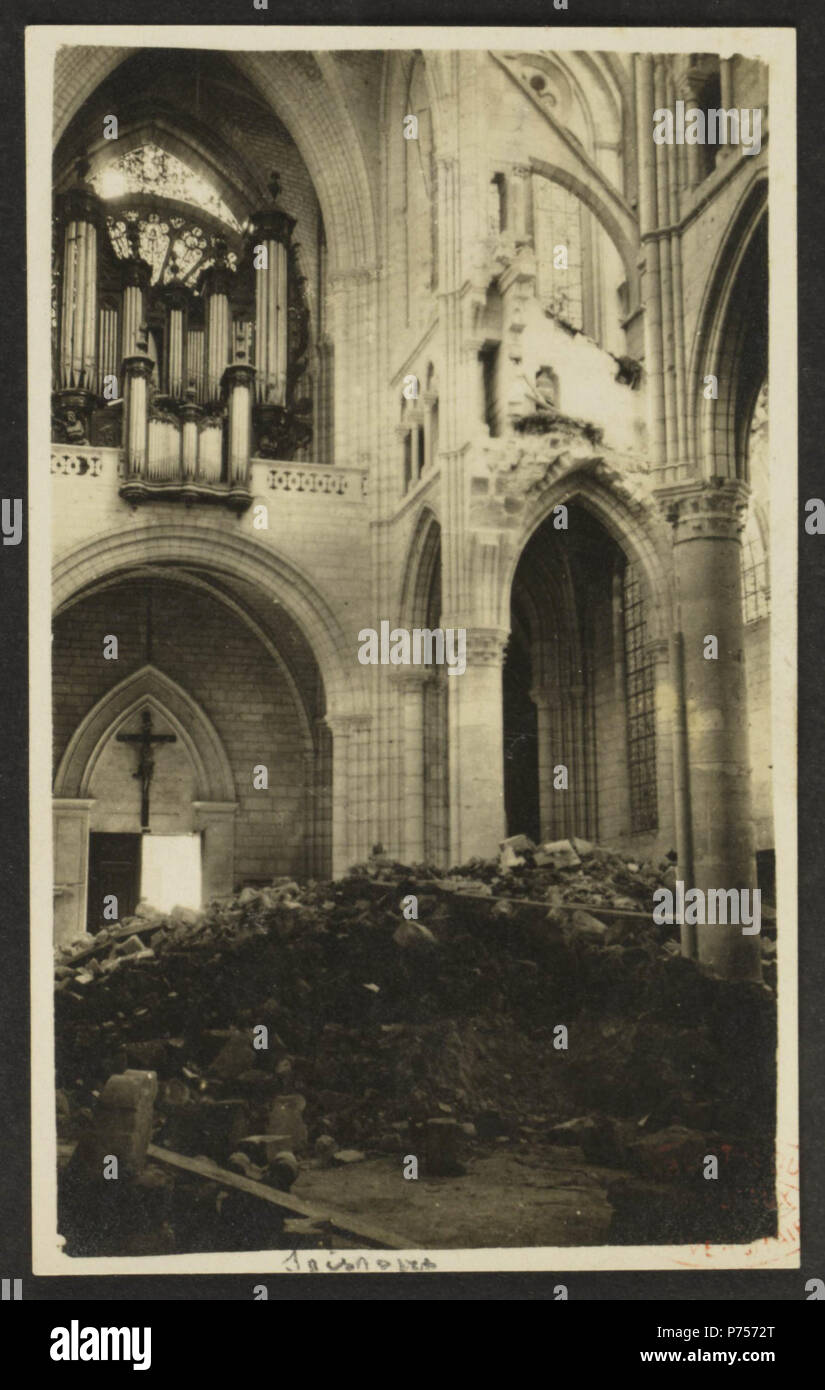 23 cathédrale Saint-Gervais et Saint-Protais de Soissons - J-A Brutails - Université Bordeaux Montaigne - 2223 Banque D'Images