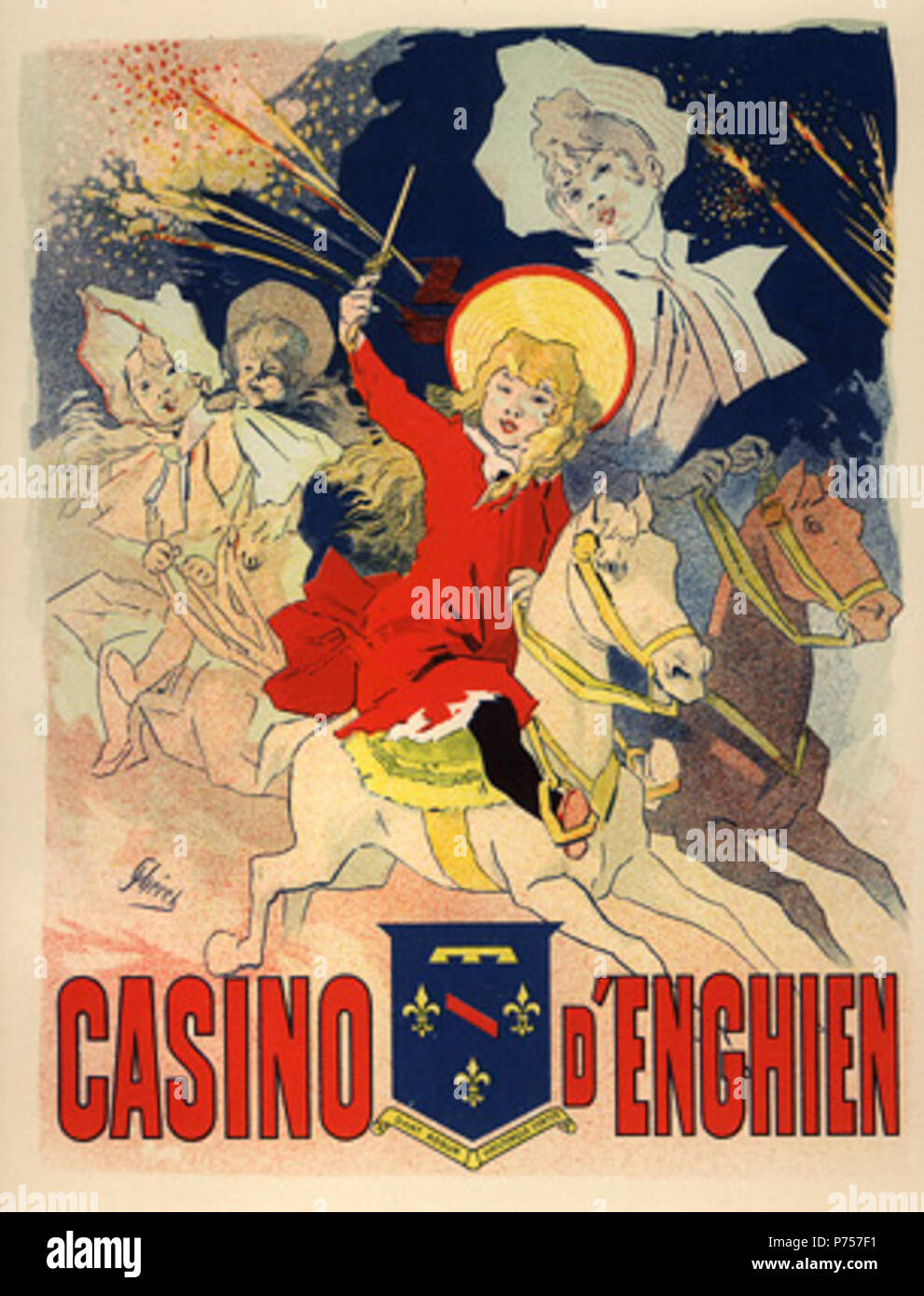 26 - Jules Cheret, Casino d'Enghien (PL 129) Banque D'Images