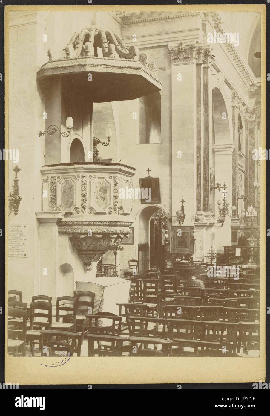 37 Eglise Saint-Paul-Saint-François-Xavier de Bordeaux - J-A Brutails - Université Bordeaux Montaigne - 0491 Banque D'Images 37 Eglise Saint-Paul-Saint-François-Xavier de Bordeaux - J-A Brutails - Université Bordeaux Montaigne - 0491 Banque D'Images