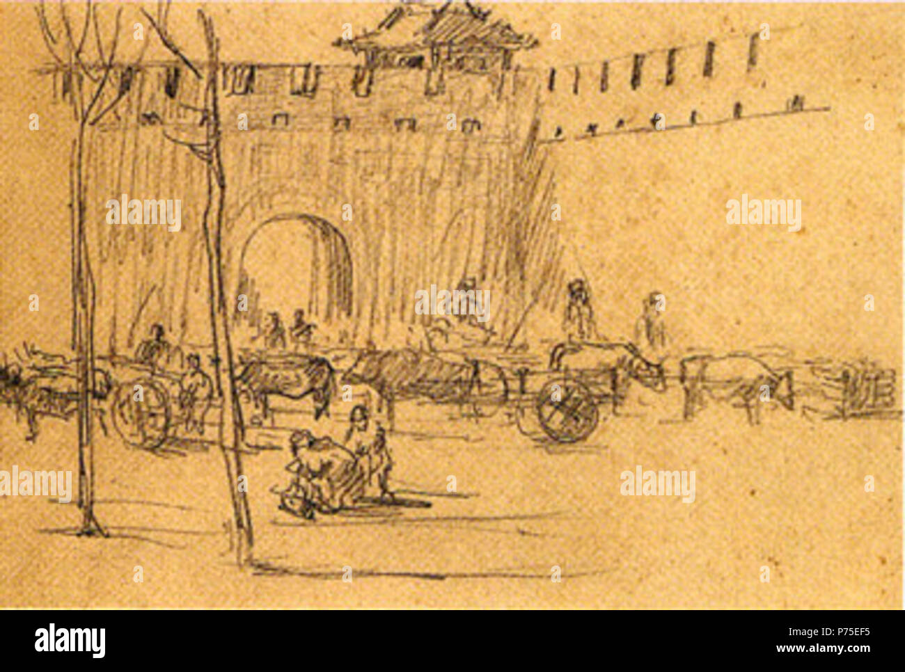 Anglais : première guerre sino-japonaise, par Seiki Kuroda, Musée National de Tokyo, Japon : (16) . Mai 1894 122 Première guerre sino-japonaise par Seiki Kuroda (Musée National de Tokyo) Banque D'Images