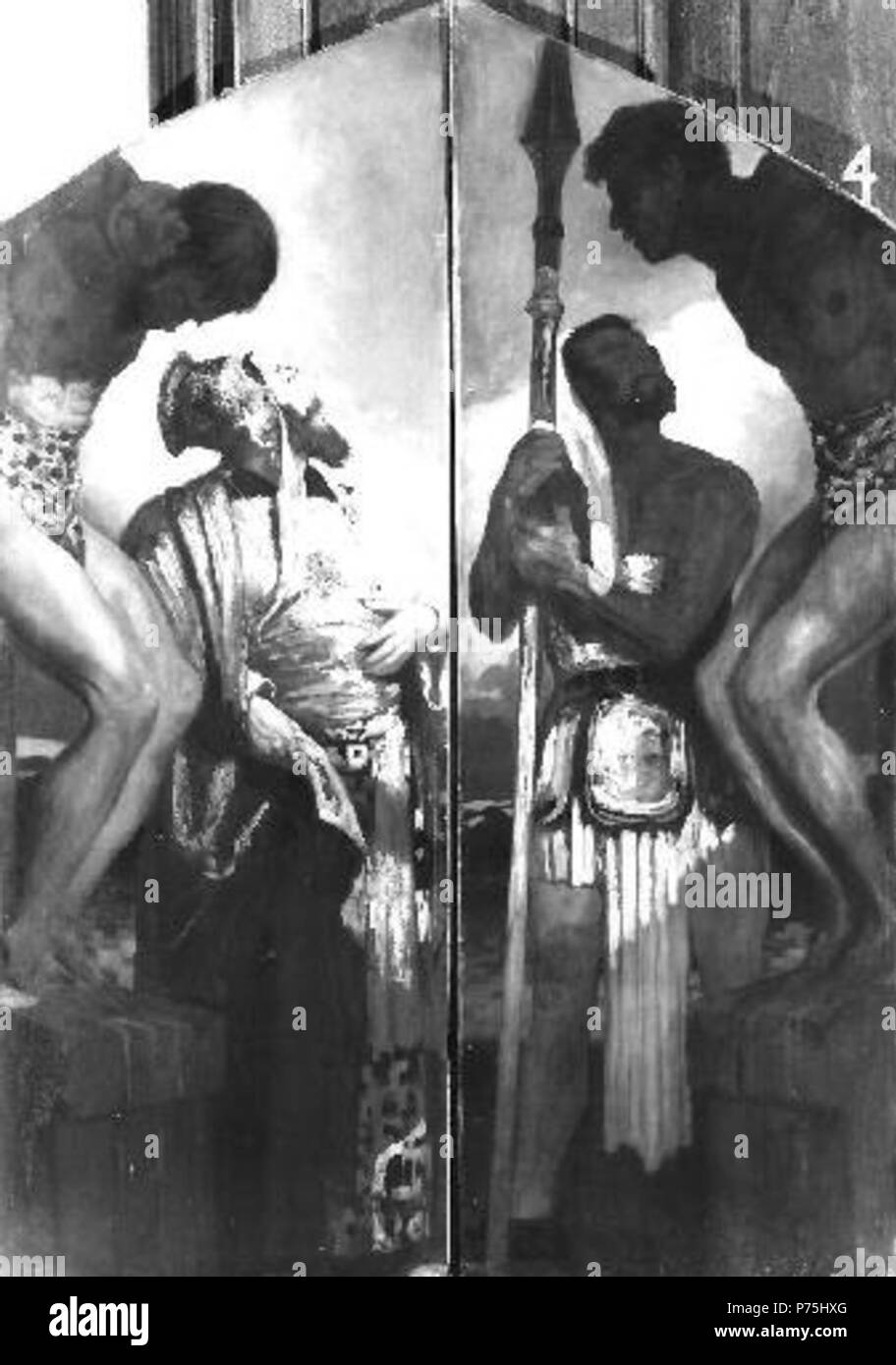 . Eština Ukižování tídílný oltání :, obraz avant 1926 151 - Ukrizovani Krattner Karl 1862-1926 tridilny oltarni, obraz Banque D'Images