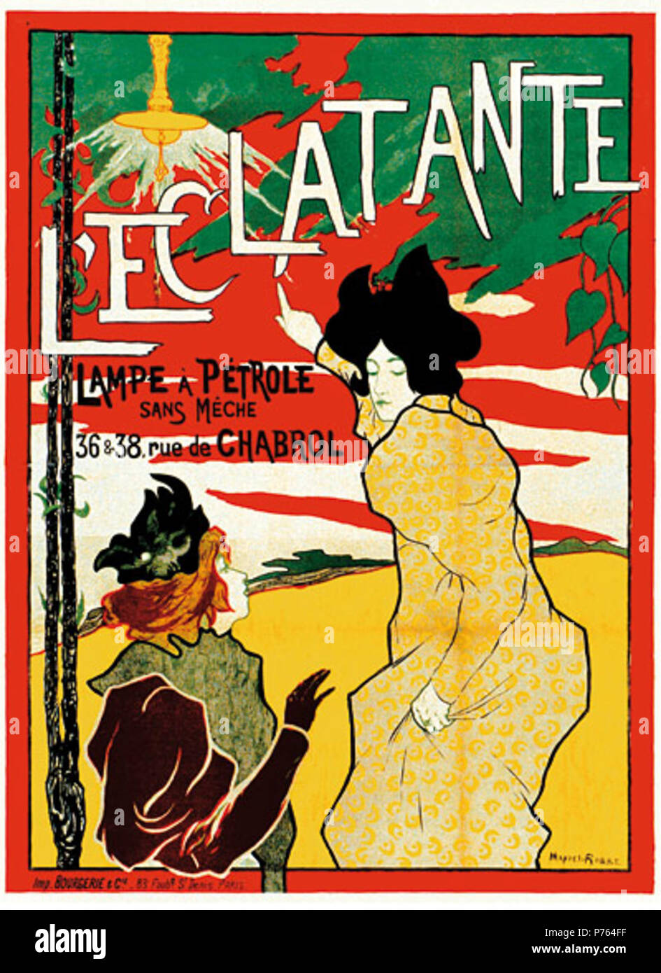202 Manuel Robbe - Affiche l'Élégance Banque D'Images