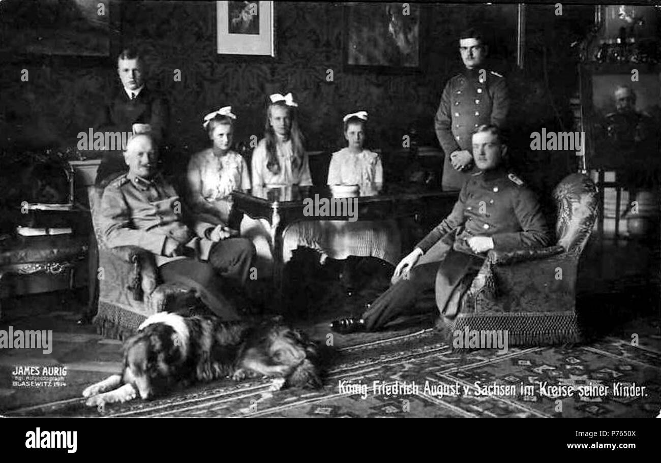 Seine königliche Hoheit Friedrich August von Sachsen III... 1914 204 S.M. Friedrich August von Sachsen 27 III. Banque D'Images