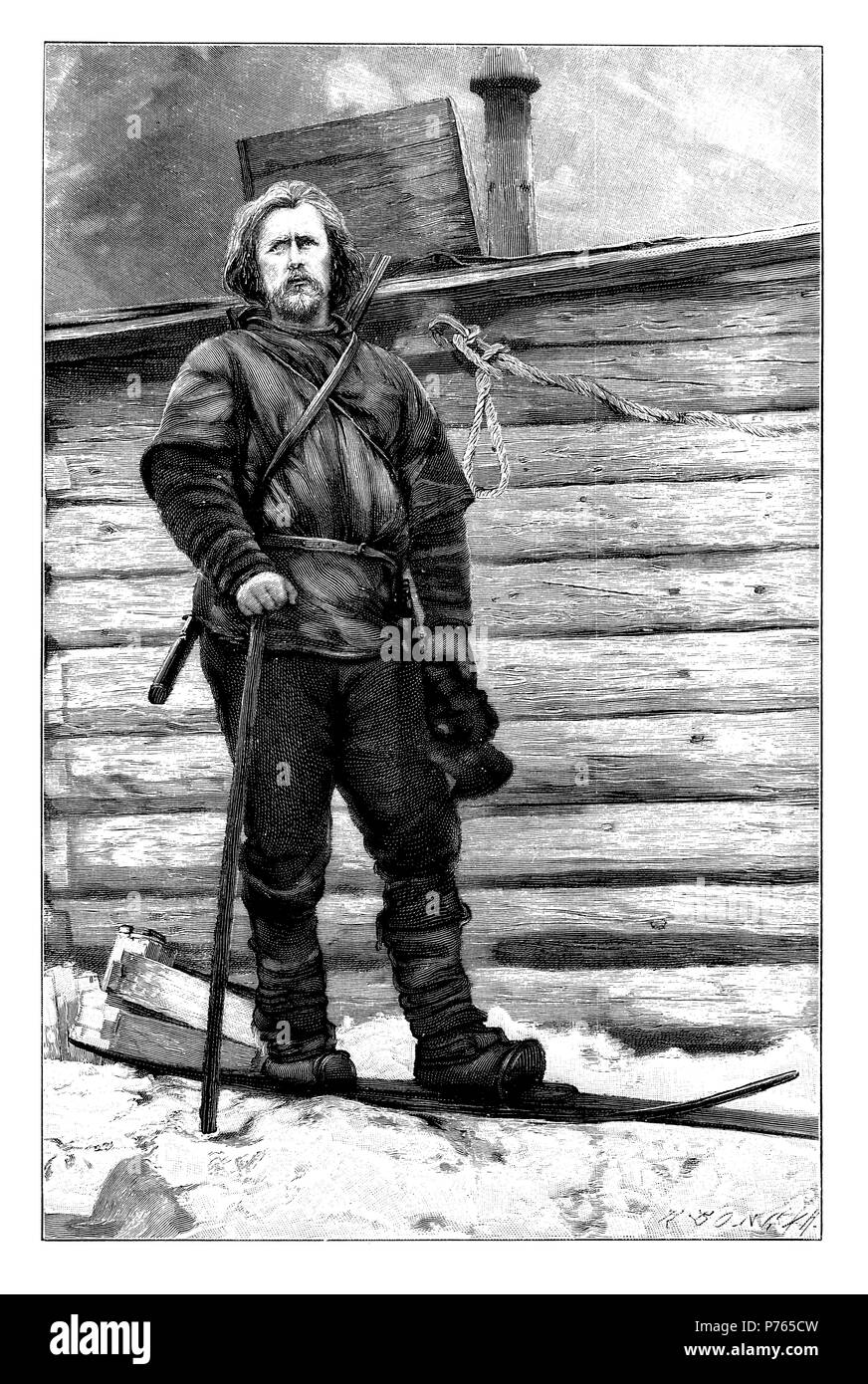 Fritjof Nansen, à son retour à Franz Josephs terres dans l'été de 1896, R. Bong XA;R. 1902 XA Bong Banque D'Images