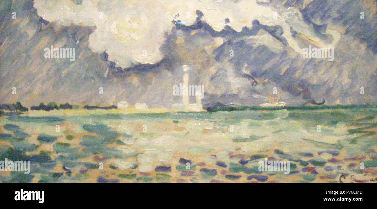 . Français : Le Phare de Gatteville 1934 Signac-Gatteville 211 Banque D'Images