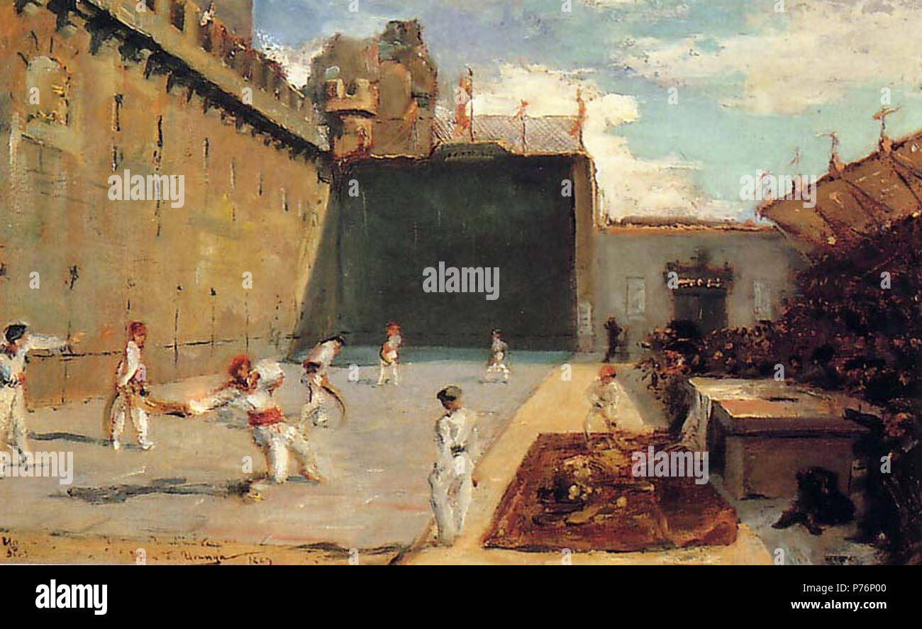 Anglais : Jai Alai Cour (Fronton) à Hondarribia . Avant 1934 223 Uranga-Fronton Banque D'Images