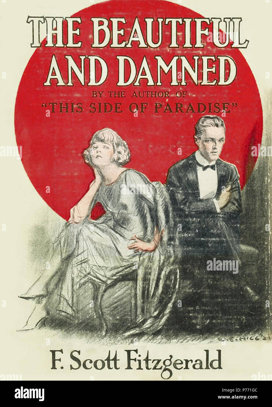 2 La Belle et damnés première édition couvrir Banque D'Images