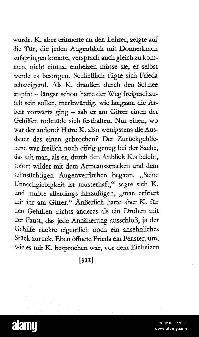 24 De Kafka Schloß 311 Banque D'Images