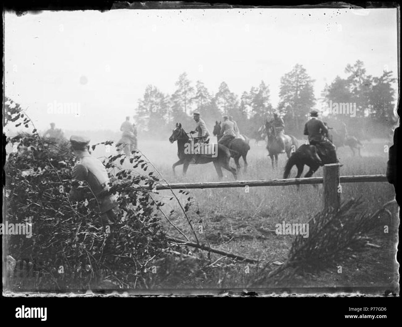 22 p ujeżdżanie uł LP, koni, Wołyń, 1916 Banque D'Images