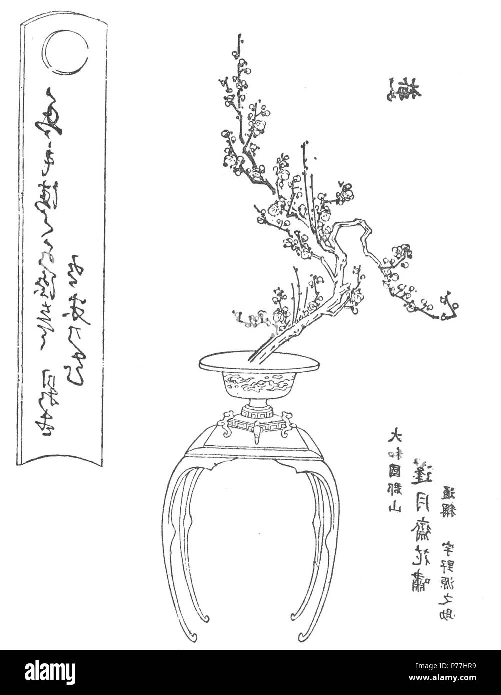 6 arrangement floral japonais p117 Banque D'Images