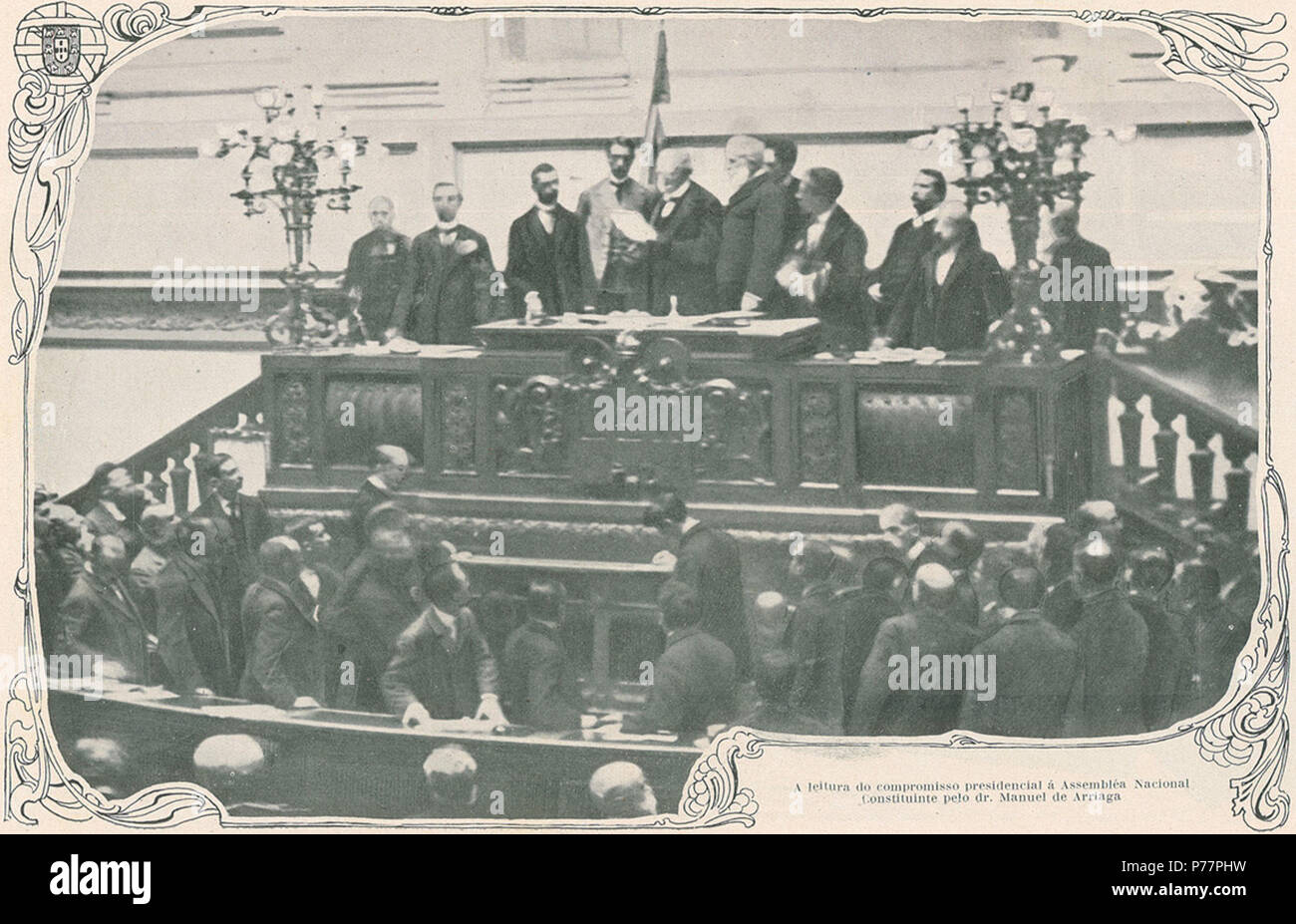 26 Discurso de Manuel de Arraga à Assembleia Nacional Constituinte, 1911 - Illustração Portugueza (04Set1911) Banque D'Images