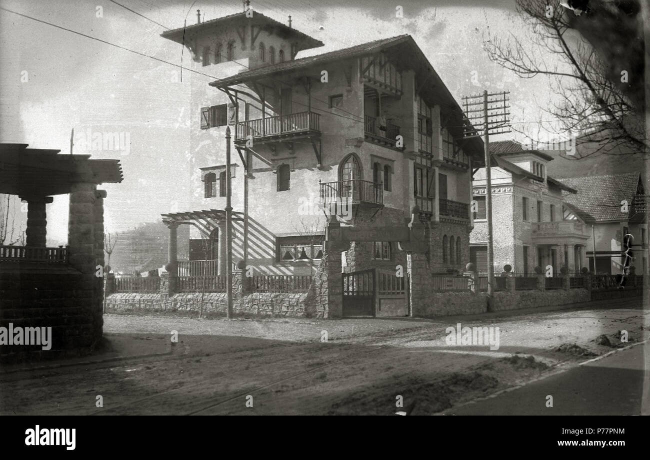 Español : Título original : villas de dos (1/2) Traçage Ondarreta : San Sebastián (Guipúzcoa) . 1920 27 villas de dos (1 de 2'Ondarreta) - Fondo Car-Kutxa Fototeka Banque D'Images
