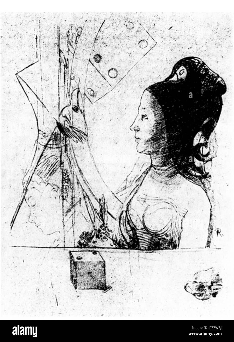 54 Un coup de dés Redon Planche 01 Banque D'Images