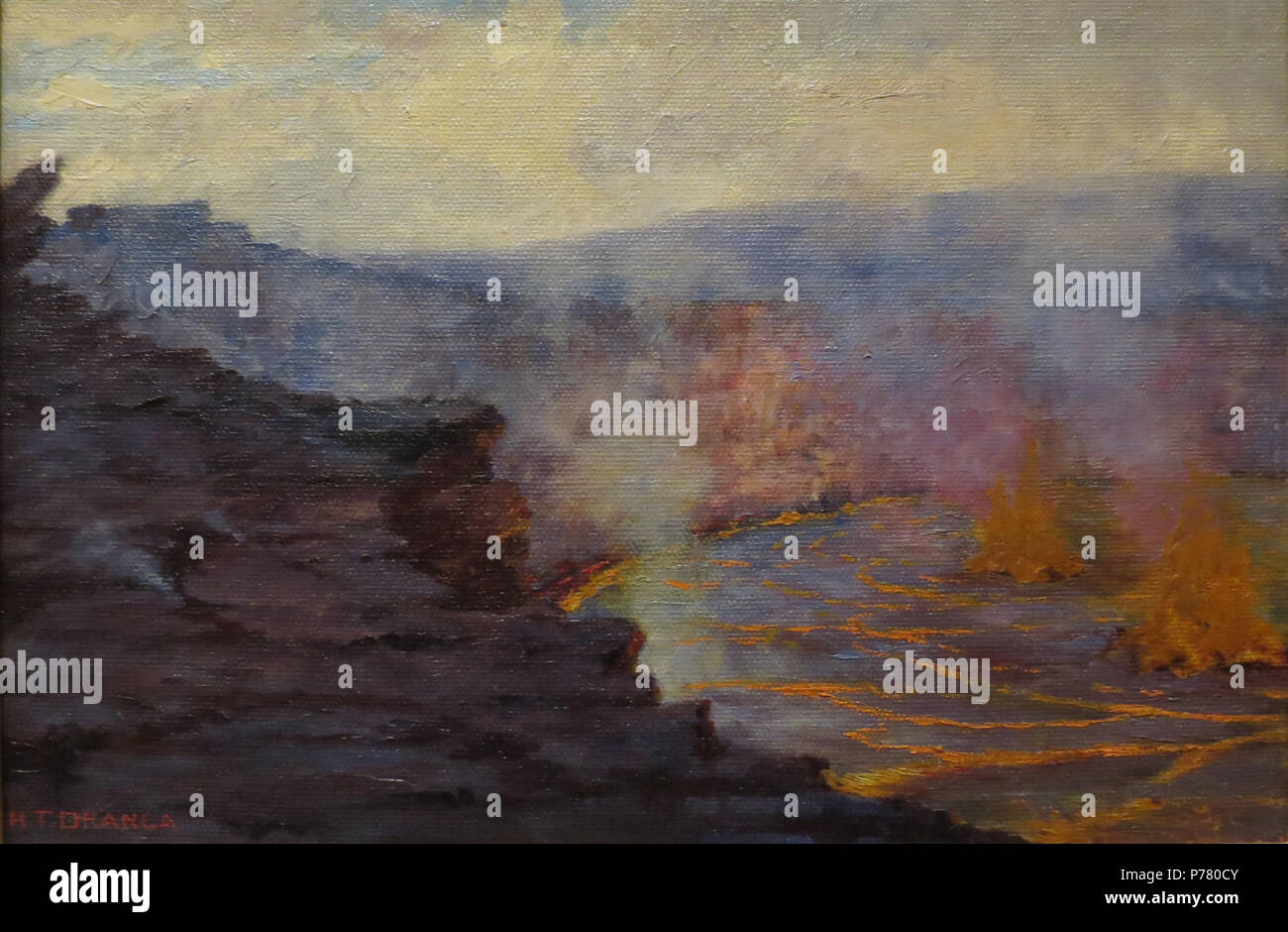 Anglais : Untitled par Helen Dranga, huile sur toile, collection privée . Sans titre 1 par Helen Dranga, huile sur toile, collection privée II Banque D'Images