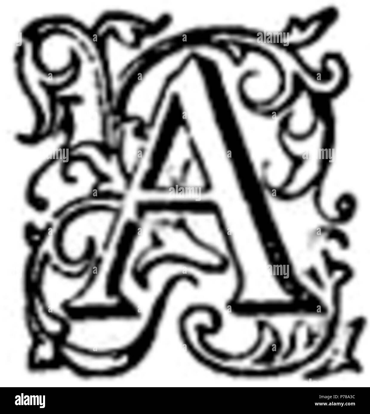 38 Une initiale - Apuntes para la historia de Marruecos djvu Banque D'Images