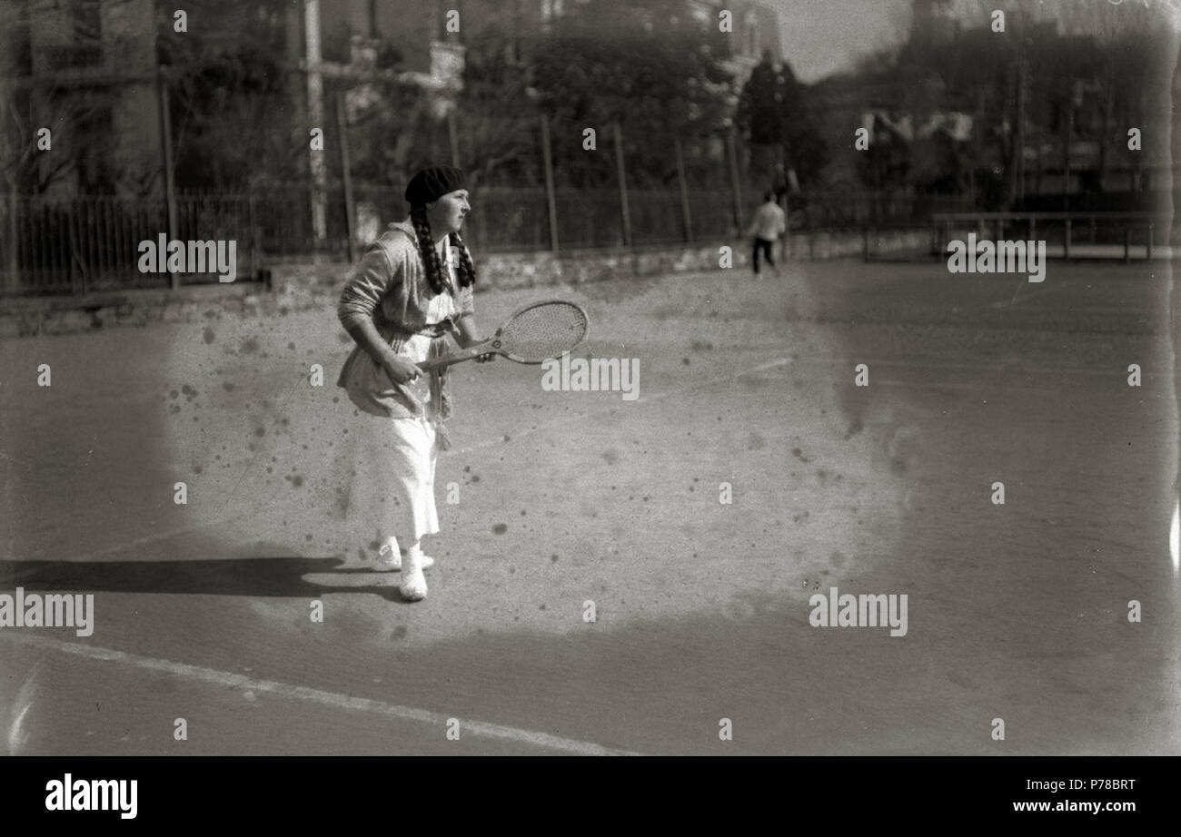 50 Partidos en el Club de Tenis de San Sebastián Ondarreta en (5 de 5) - Fondo Car-Kutxa Fototeka Banque D'Images