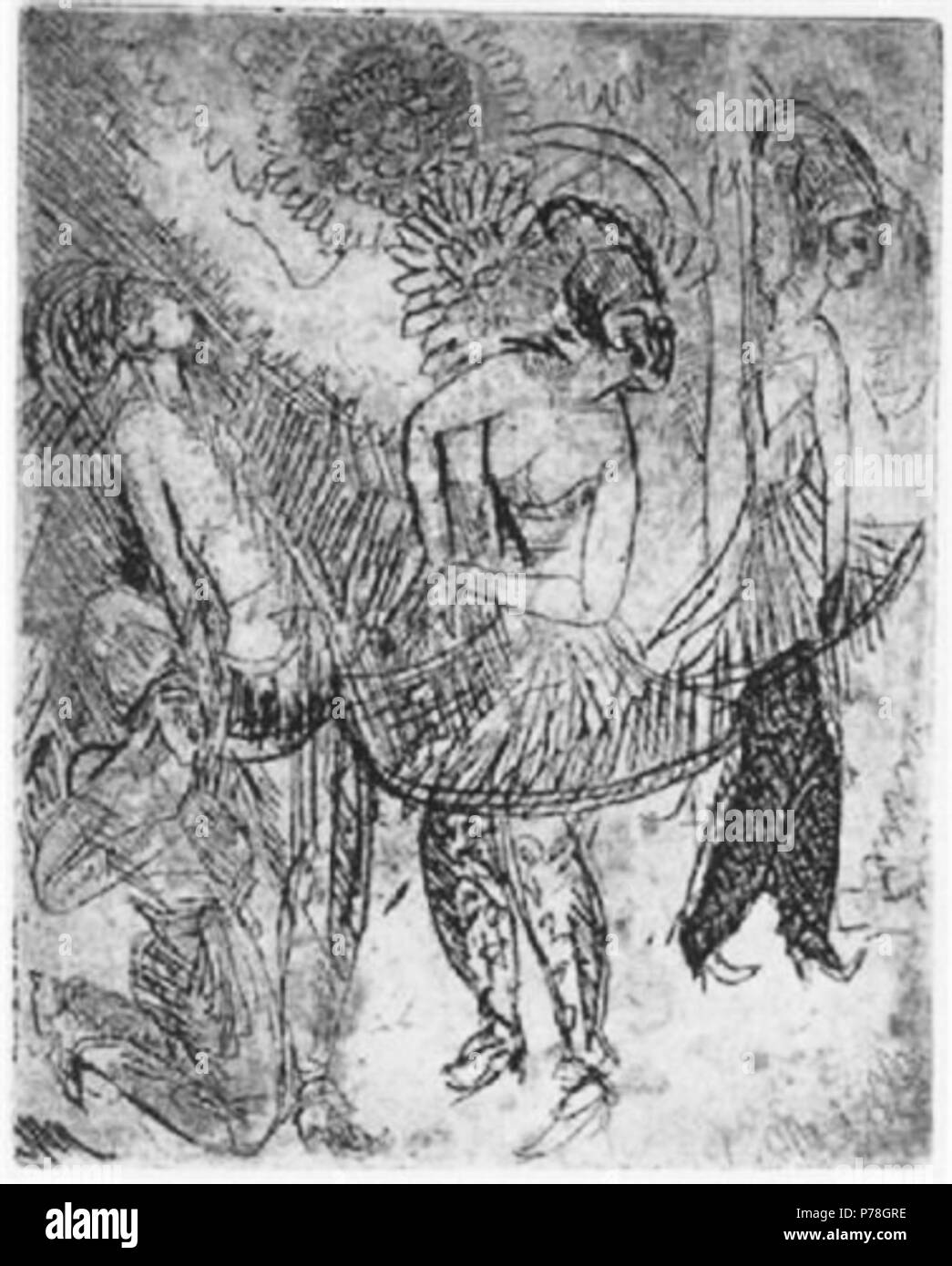 Deutsch : Ernst Ludwig Kirchner - Orientalisches Ballett - Radierung . 191311-Ernst Ludwig Kirchner--orientalisches-ballett Banque D'Images