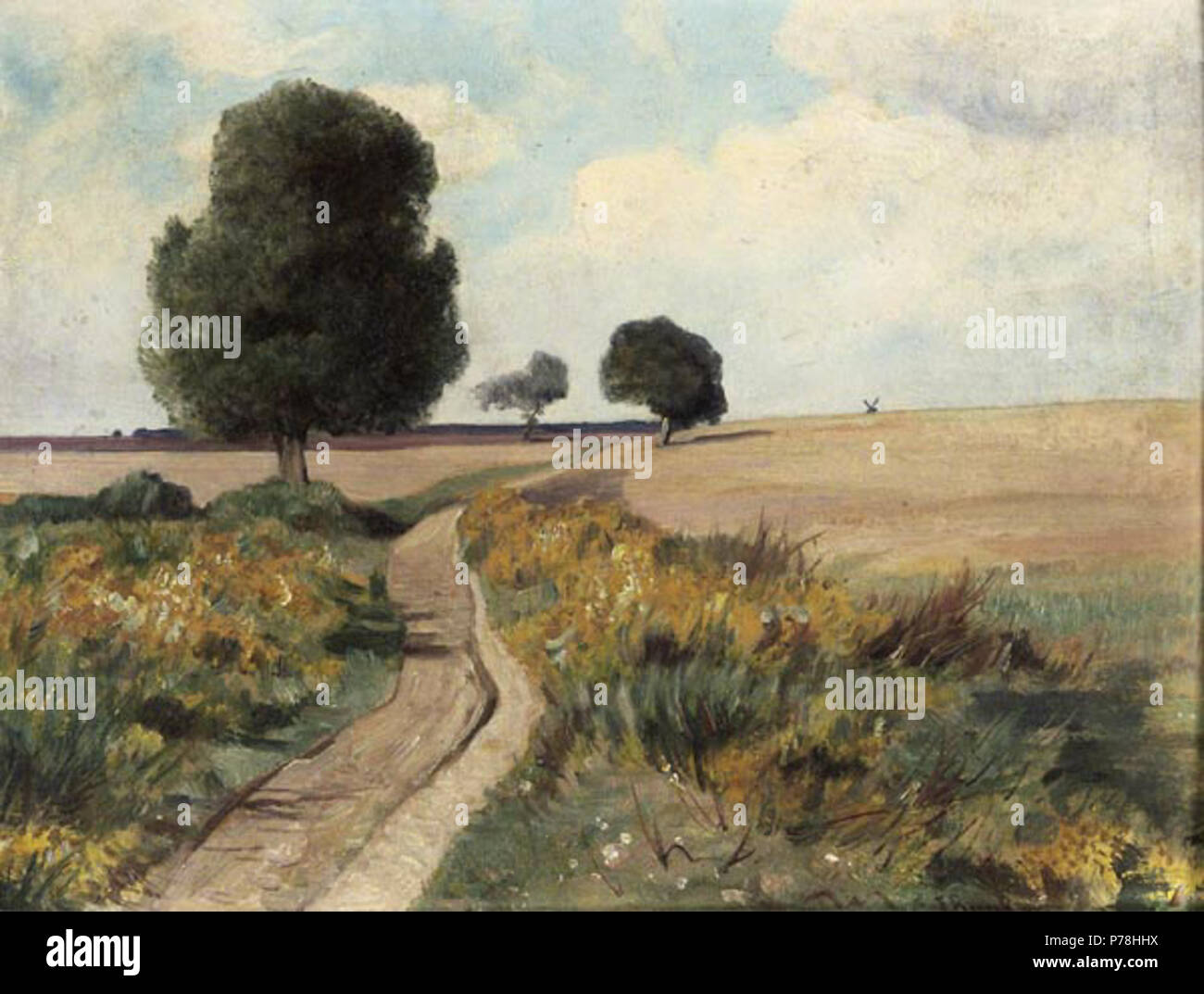 . Deutsch : Weite plaque Landschaft date inconnue 13 Franz Bunke - Weite plaque Landschaft Banque D'Images