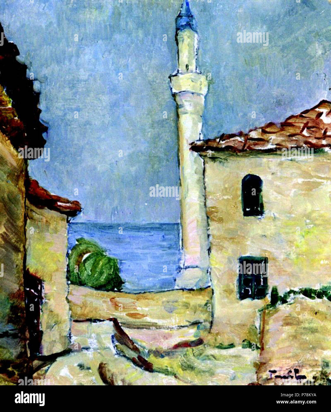 Român : Louis de Silvestre (1886 - 1940) - Din Farul Balcic. . Date inconnue 43 Nicolae Tonitza - Farul Balcic din Banque D'Images