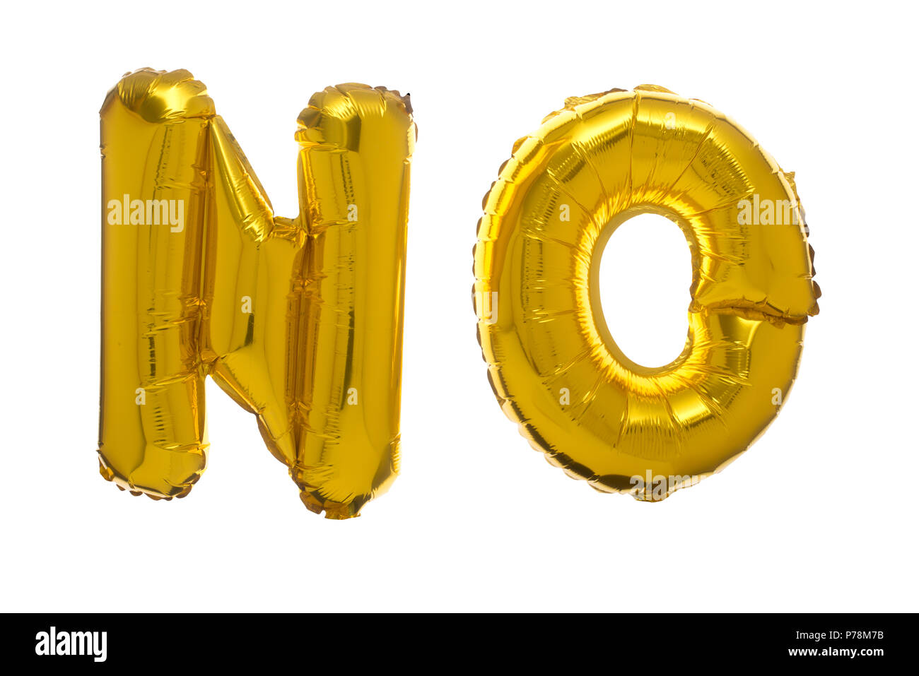 Non, les ballons d'Or Banque D'Images