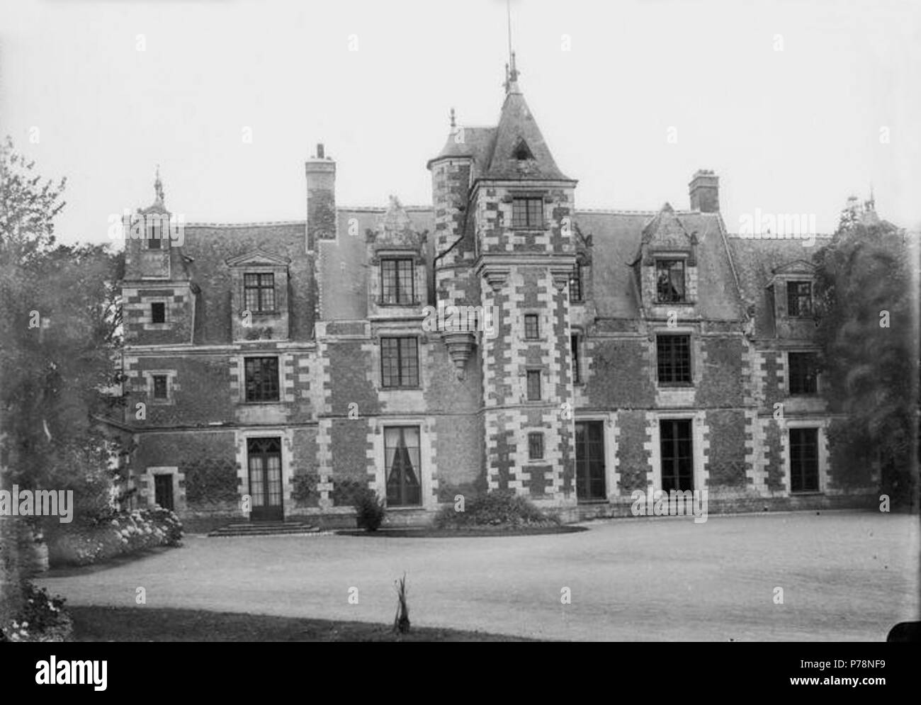 Deutsch : Château de Jallanges à Vernou-sur-Brenne . De 1900 à 1920 4 Château de Jallanges Lemaire Banque D'Images