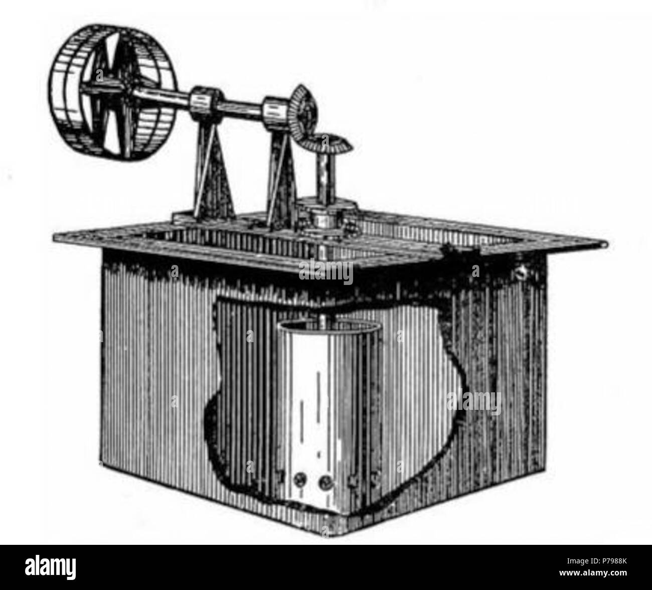 Anglais : Vis d'Archimède utilisée pour mélanger le liquide (vue en perspective). 1906 10 vis d'Archimède utilisée pour mélanger le liquide (vue en perspective) Banque D'Images
