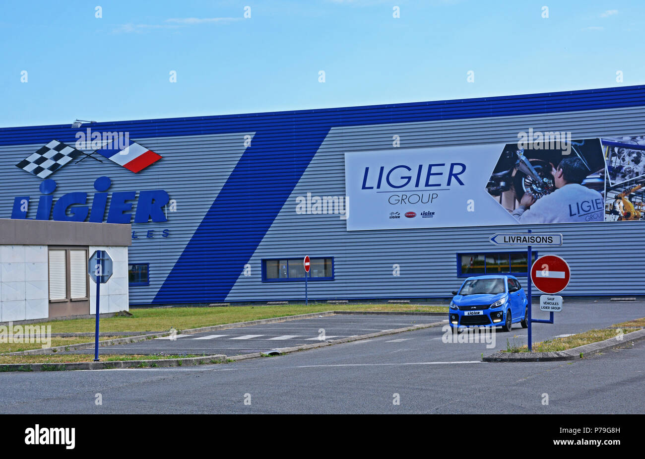 L'usine Ligier,Auvergne, Allier, France Banque D'Images