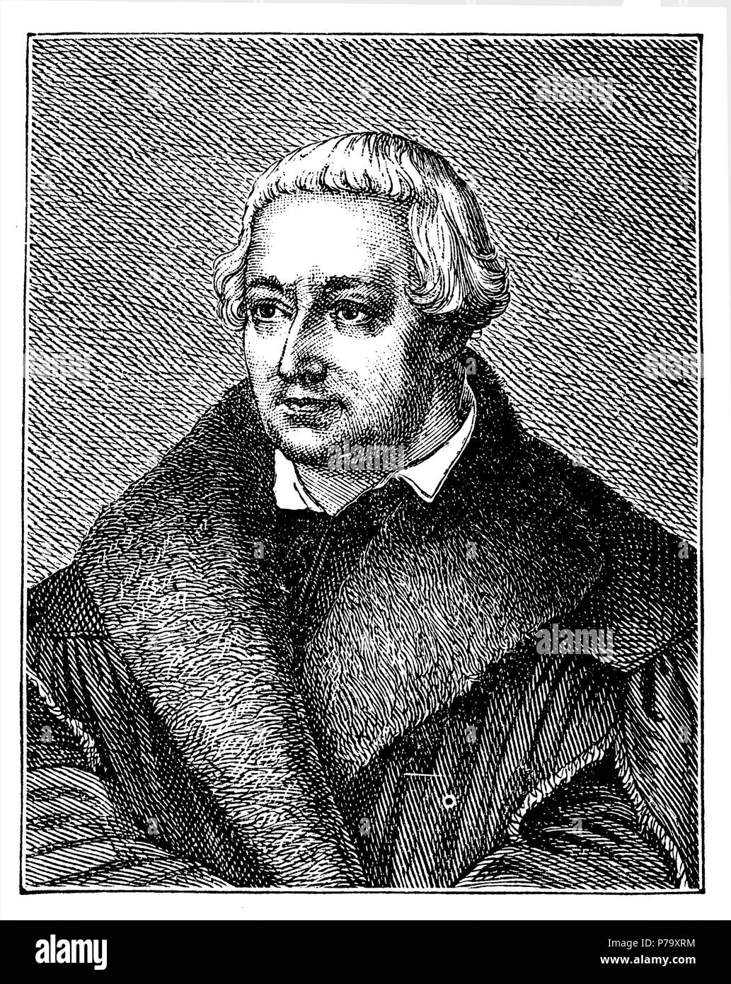 Johannes Bugenhagen (1485-1558), également appelé Docteur Pomeranus, réformateur allemand et compagnon de Martin Luther, 1881 Banque D'Images