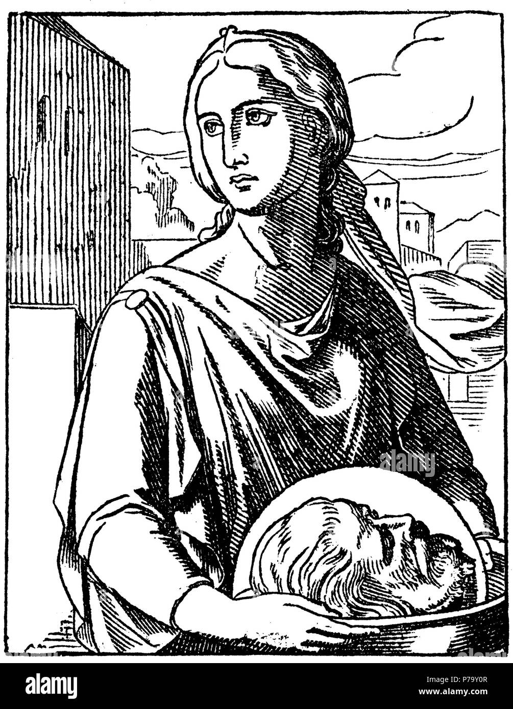 Salome with the head of saint john the baptist Banque d