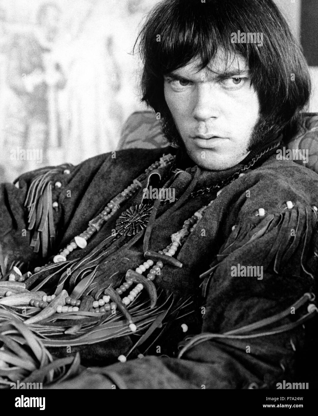 Neil Young, 1971 Banque D'Images