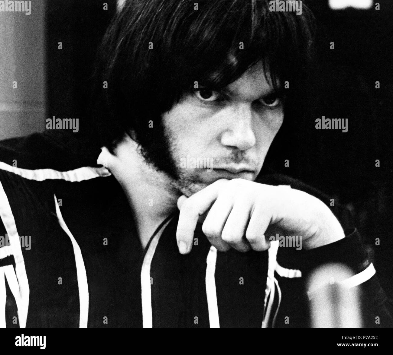 Neil Young, 1971 Banque D'Images