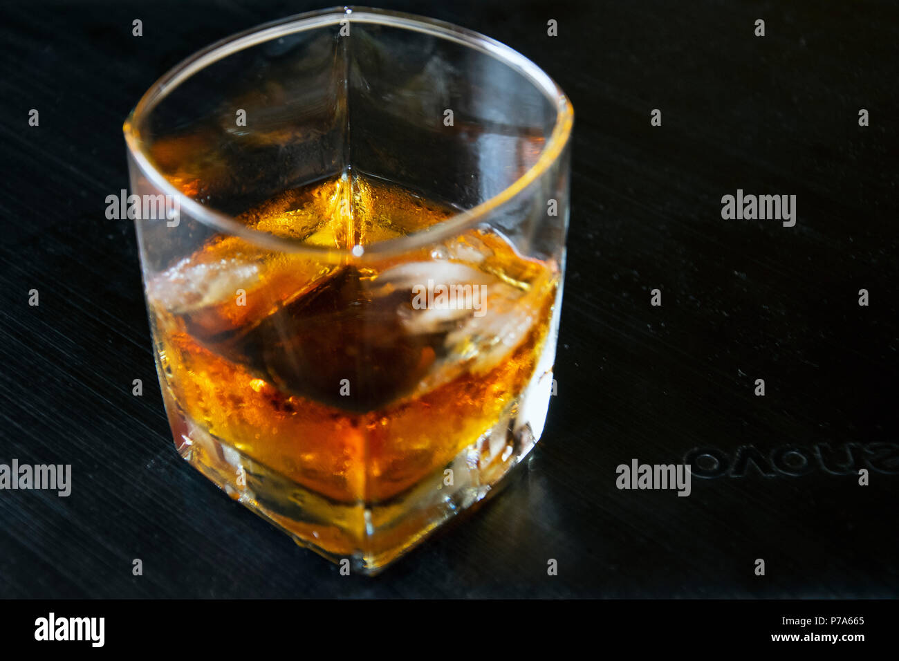 Verre de Whisky Banque D'Images
