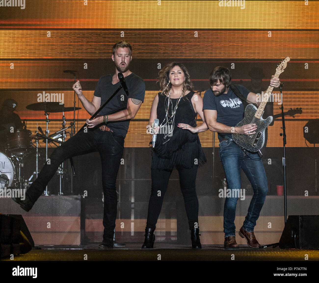 Lady Antebellum en Concert Banque D'Images