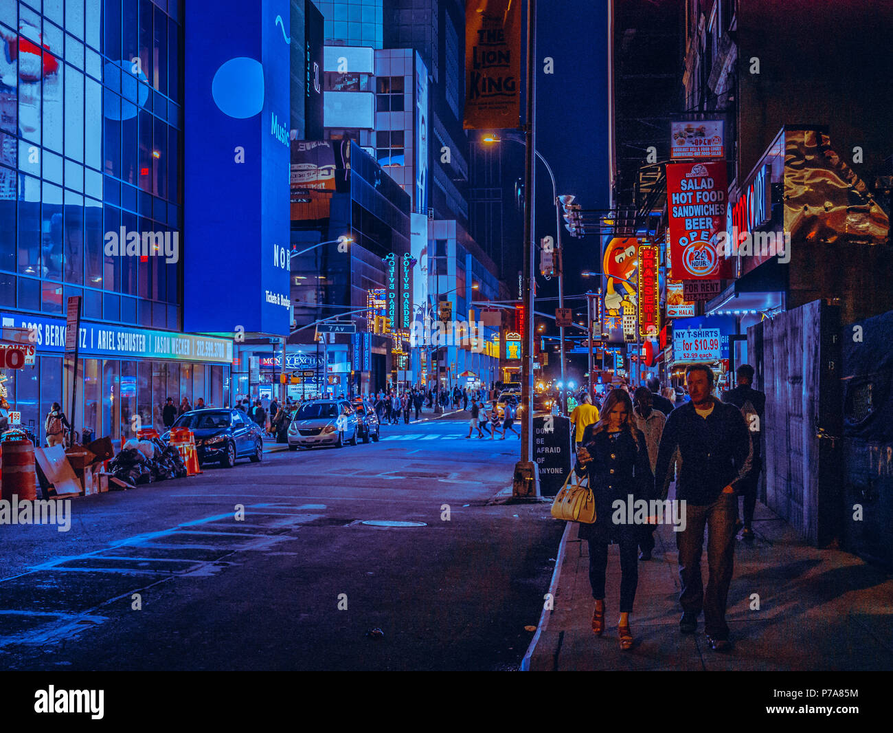 La photographie de rue de la ville de new york Banque D'Images