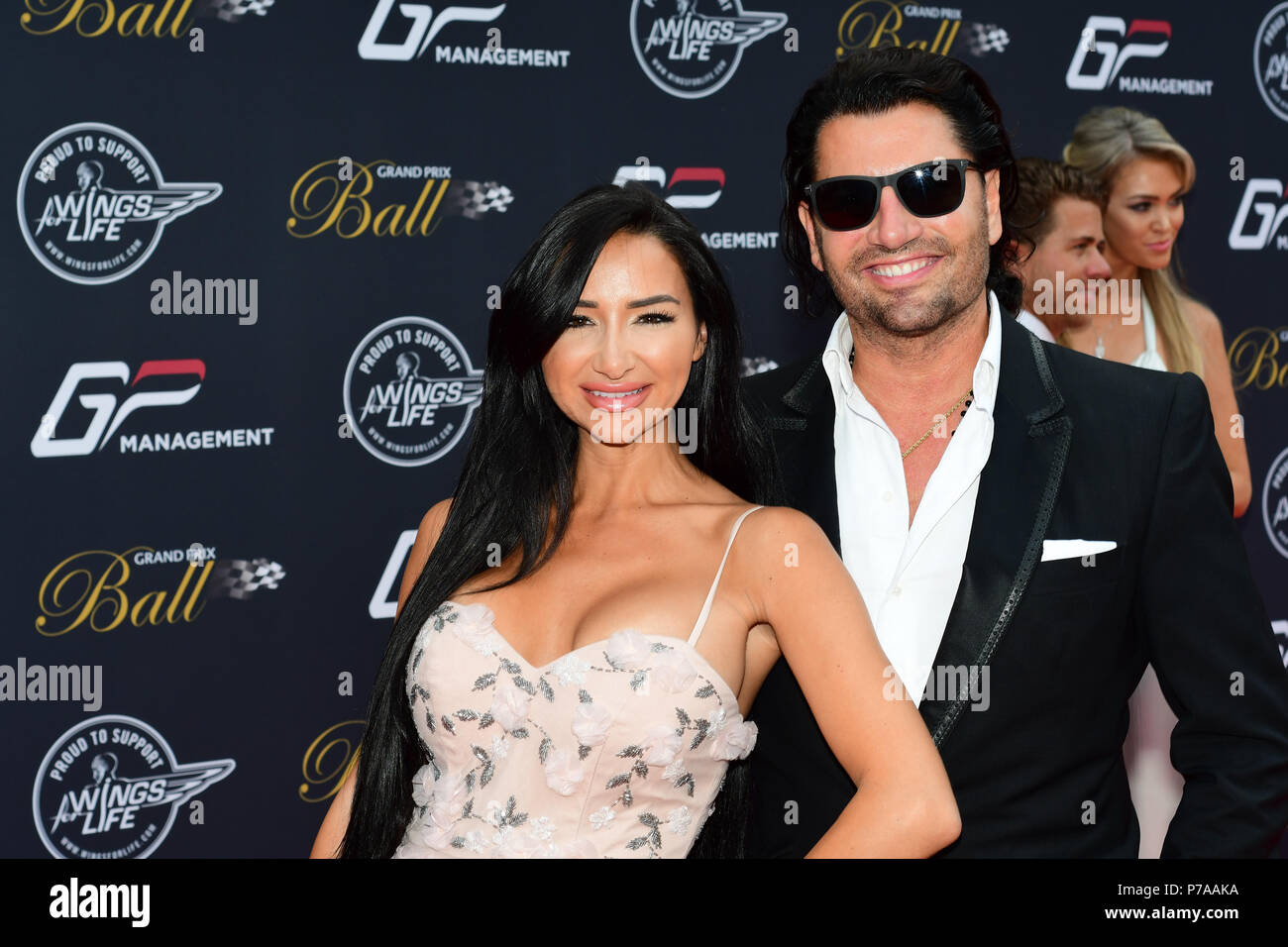 Londres, Royaume-Uni. 4 juillet, 2018. Des stars arrive au Grand Prix à Hurington Club, Londres, Royaume-Uni le 4 juillet 2018. Credit Photo : Alamy/Capital Live News Banque D'Images