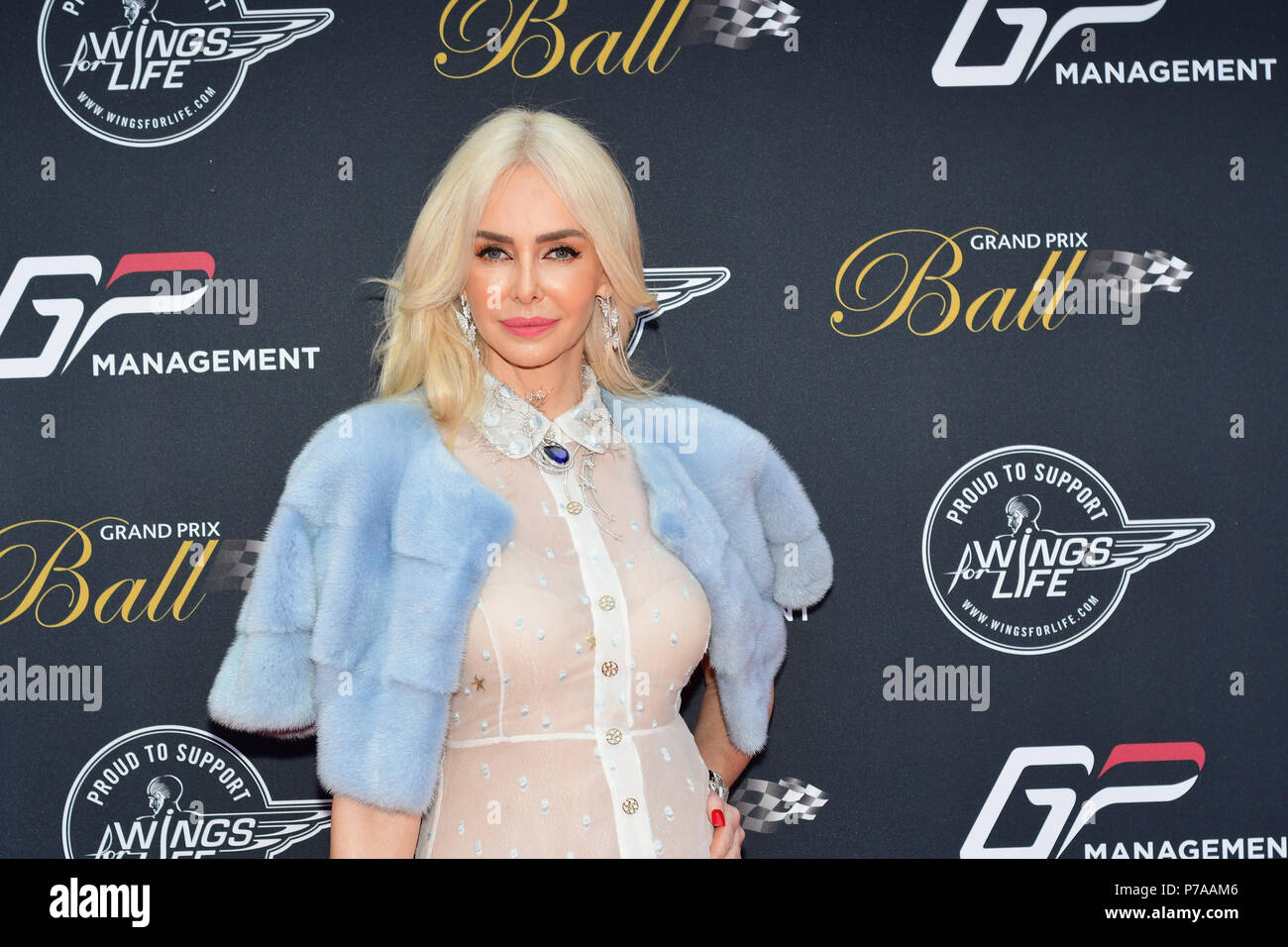 Londres, Royaume-Uni. 4 juillet, 2018. Amanda Cronin assiste au Grand Prix 2018 ballon tenu au Club de Hurlingham le 4 juillet 2018 à Londres, en Angleterre. Credit Photo : Alamy/Capital Live News Banque D'Images