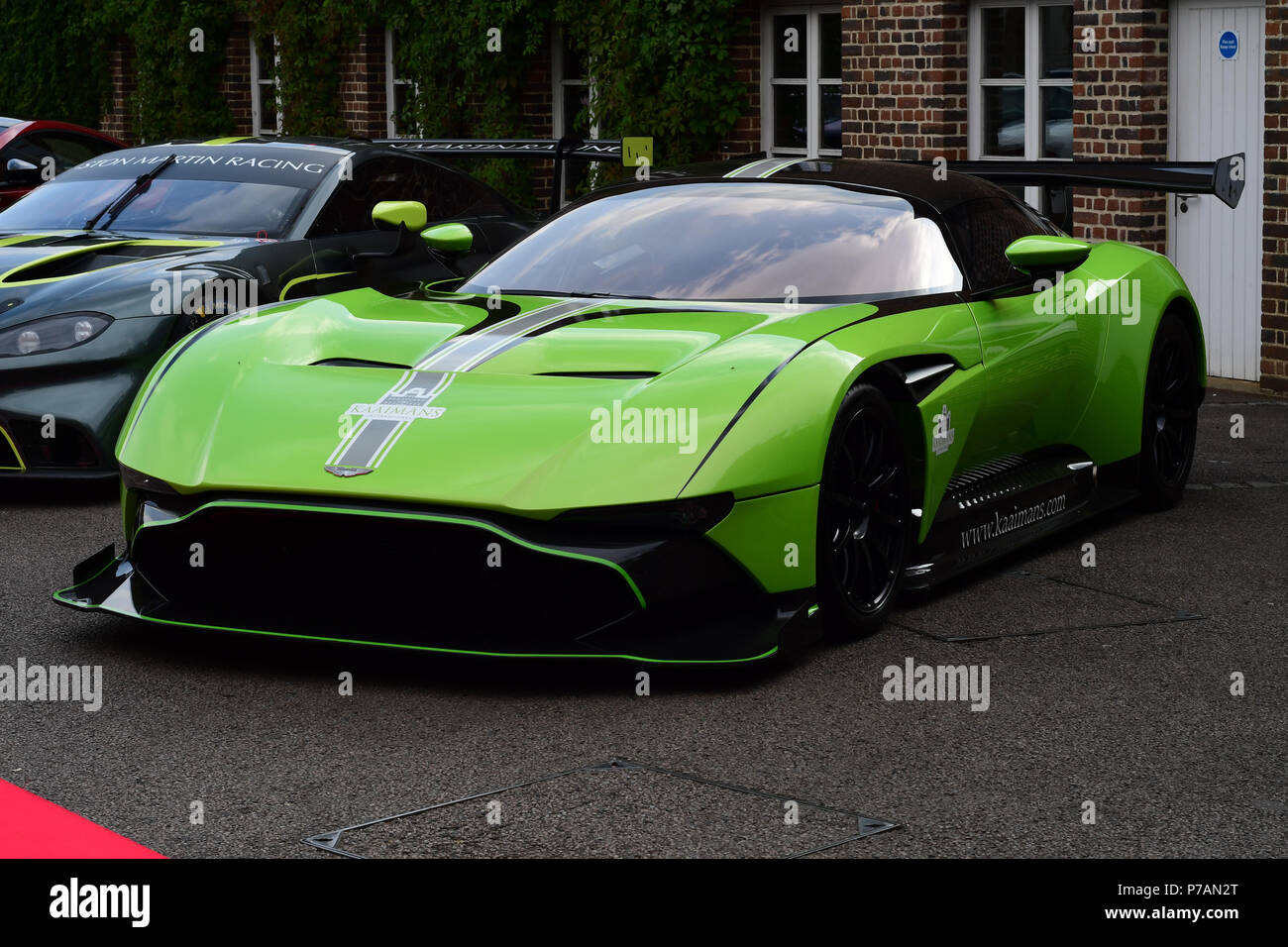 Aston Martin montre au Grand Prix 2018 ballon tenu au Club de Hurlingham le 4 juillet 2018 à Londres, en Angleterre. Banque D'Images