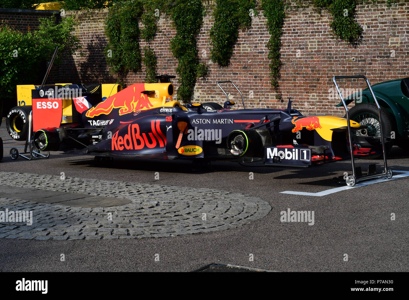 Aston Martin montre au Grand Prix 2018 ballon tenu au Club de Hurlingham le 4 juillet 2018 à Londres, en Angleterre. Banque D'Images