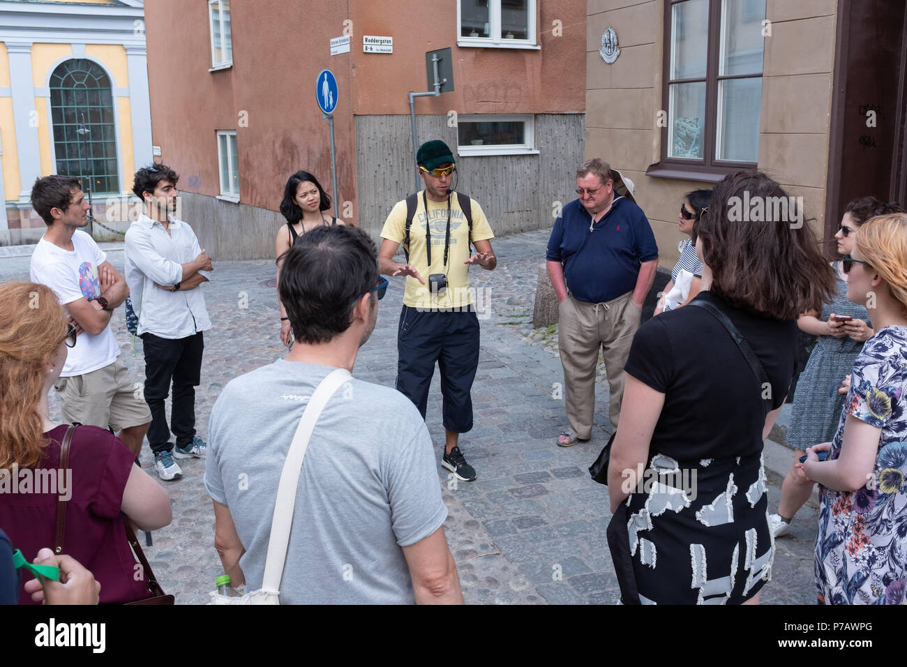 Walking Tour gratuit, Stockholm, Suède Banque D'Images
