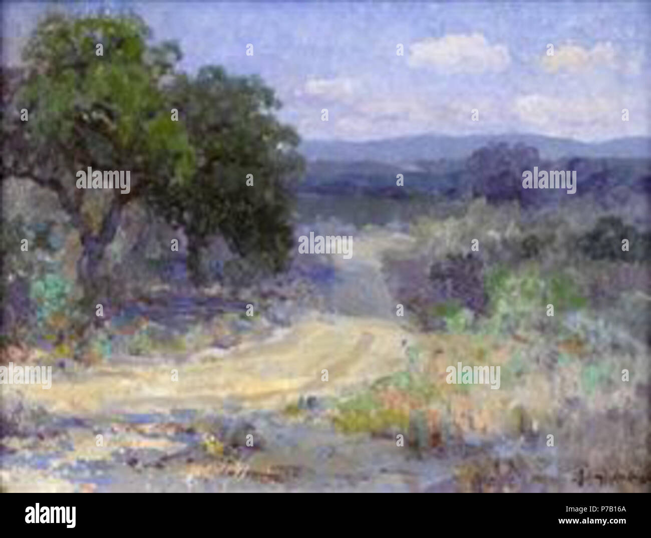 Travailler par Julian Onderdonk . avant 1942 60 Onderdonk - a-path-par-le-texas-montagne Banque D'Images