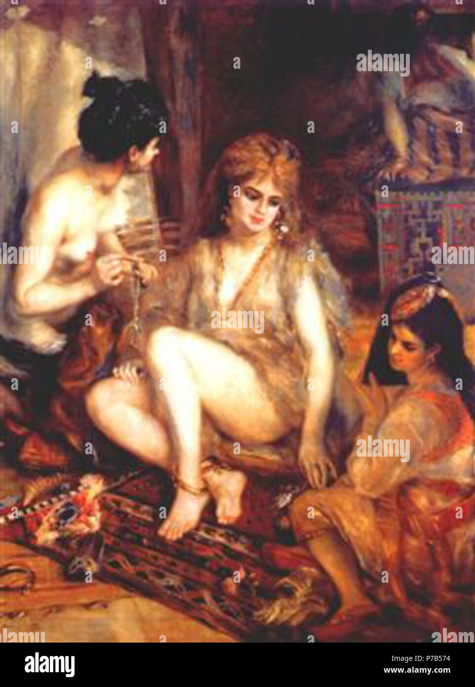 Travailler par Pierre-Auguste Renoir . avant 1919 72 - Renoir-le-parisien-harem robes femmes-comme-algériens 945-1872.jpg !PinterestLarge Banque D'Images